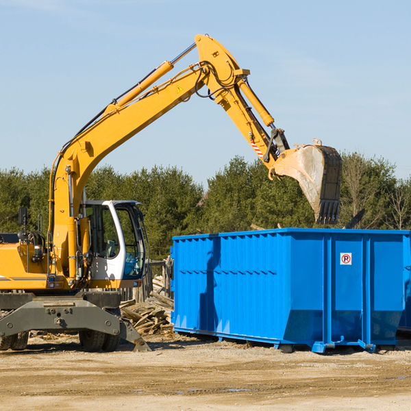 is there a minimum or maximum amount of waste i can put in a residential dumpster in East Union